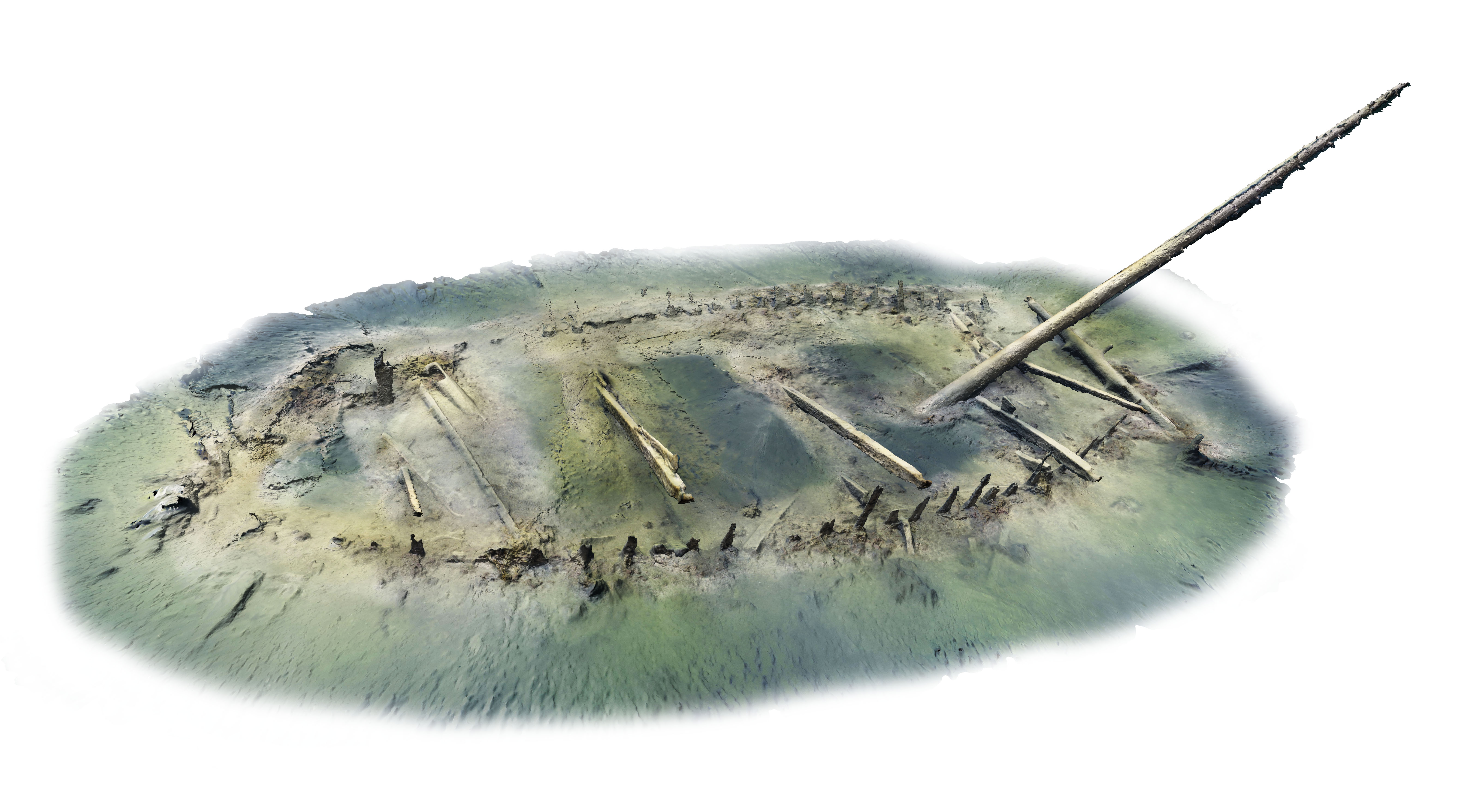 Medeltida kogg, fotogrametri 3D-bild